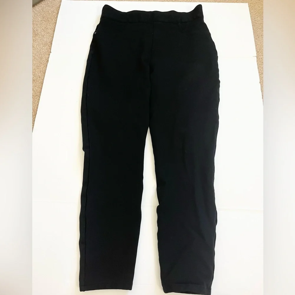 Spanx Thicker Black Pants Size Large Faux Pockets